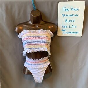 Colorful Two-Piece Bandeau Bikini